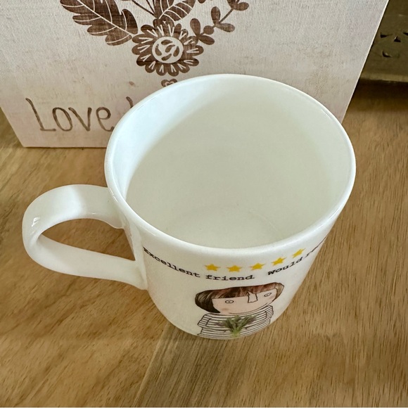 *NEW* ROSIE MADE A THING Bone China Mug ‘Excellent Friend. Would Recommend.’ - Picture 2 of 4